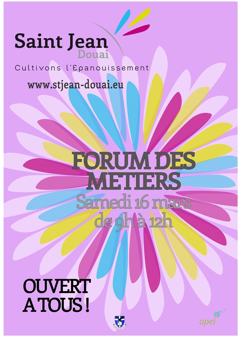 Forum des métiers APEL de l'Institution SaintJean de Douai